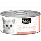 Kit Cat Deboned Chicken & Salmon Toppers 80g 1 carton (24 cans)